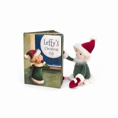 Jellycat Leffy's Christmas Gift and Leffy Elf Medium Australia | 270683MSK